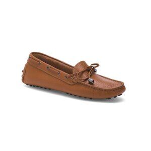 ANTICA CUOIERIA Cognac Made In Italy Leather Car Shoes